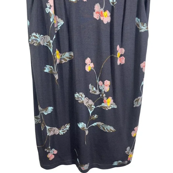 Joules Beth Floral Fit & Flare Dress Blue‎ Floral Pleated Long Sleeve Size US 6 - Picture 3 of 11